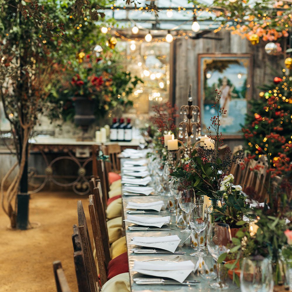 Christmas at Petersham Nurseries Restaurant