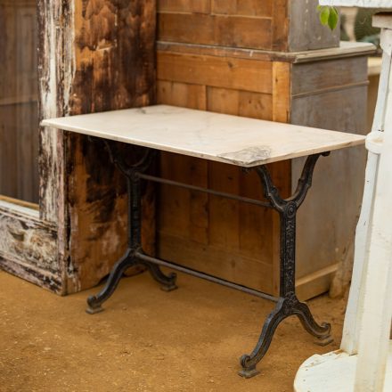 French marble bistro table
