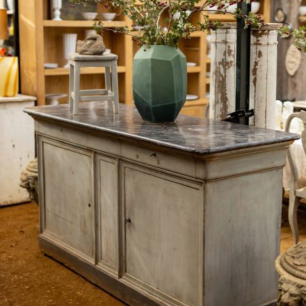 Marble topped sideboard